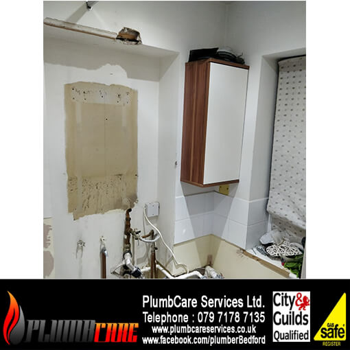boiler installation with powerflush plumber bedford